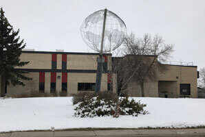 Metal frame globe of the Earth